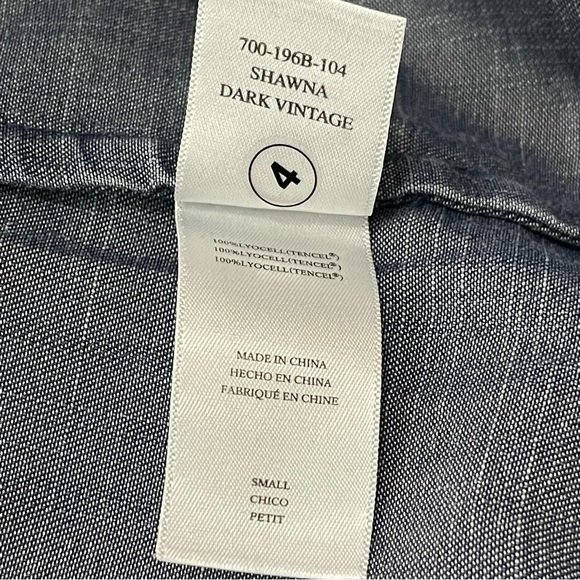 Rails Shawna Denim Dress In Dark Vintage Size Small - Picture 9 of 13